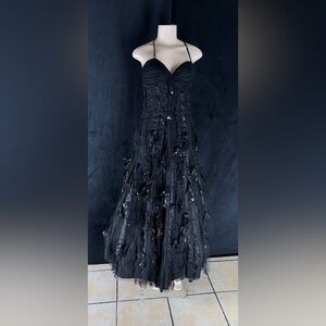 Elegant Black Evening Gown by Mandalay